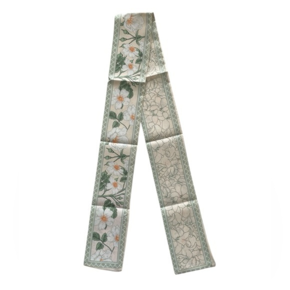Floral Patterned Bag Scarf